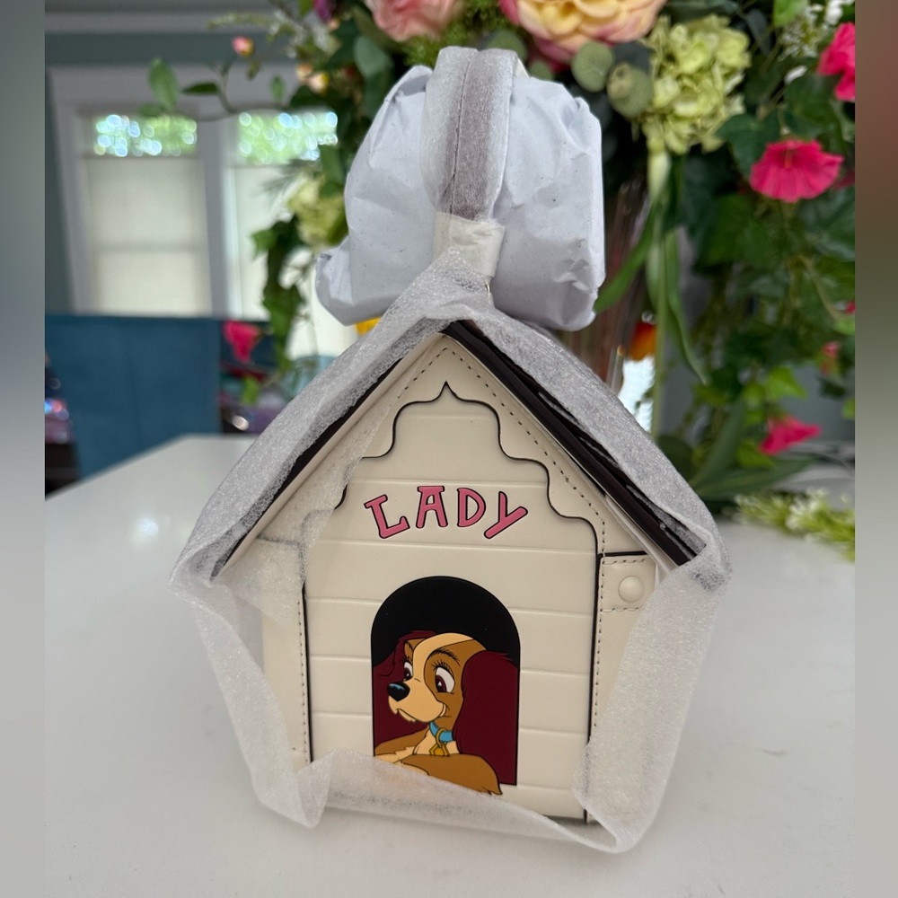 KATE SPADE DISNEY X KATE SPADE LADY & THE TRAMP DOG HOUSE CROSSBODY ~ NWT - Picture 1 of 14